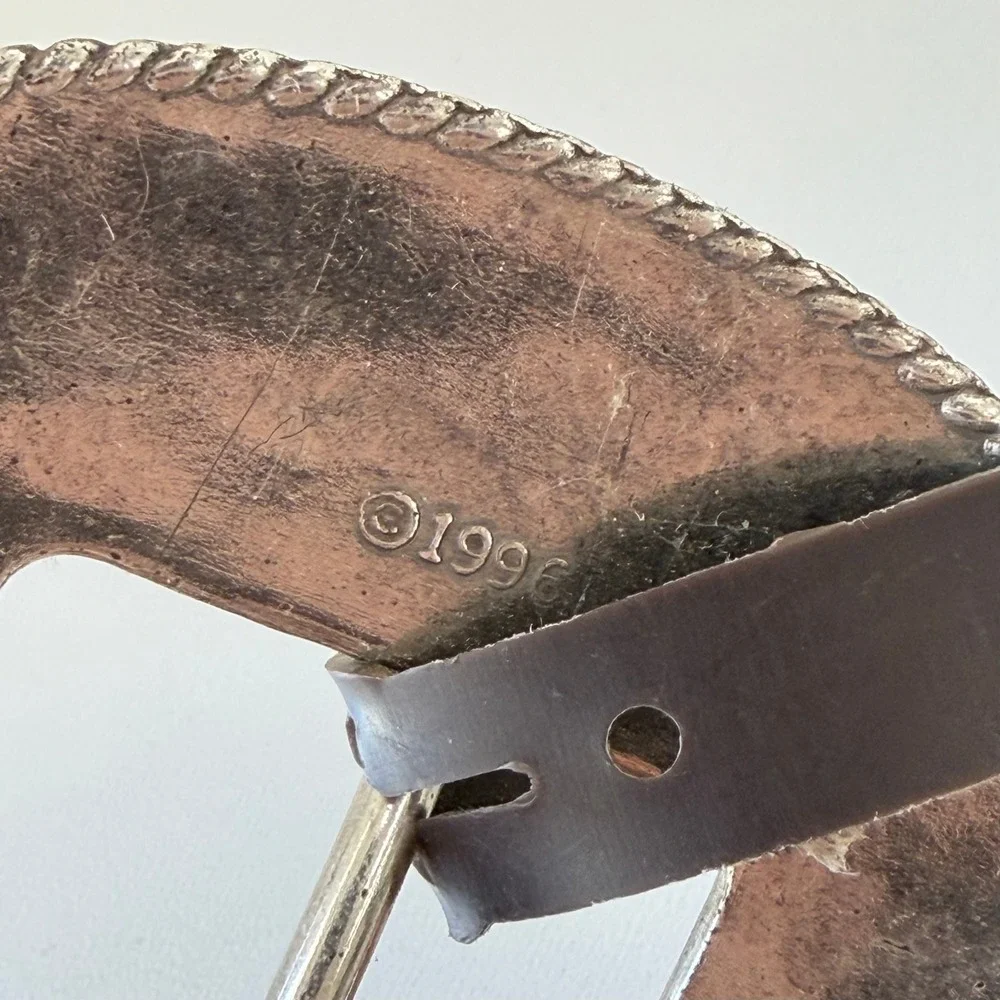 Vintage Nocona Belt Women Small Black Western‎ Rhinestone Studded Leather NWT